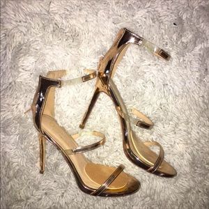 Rose gold heels
